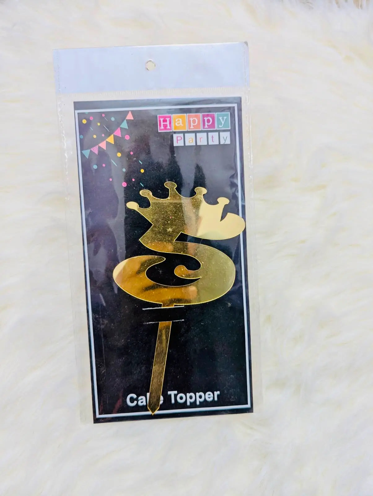 Number 5 Acrylic Cake Topper | Birthday Cake Decoration
