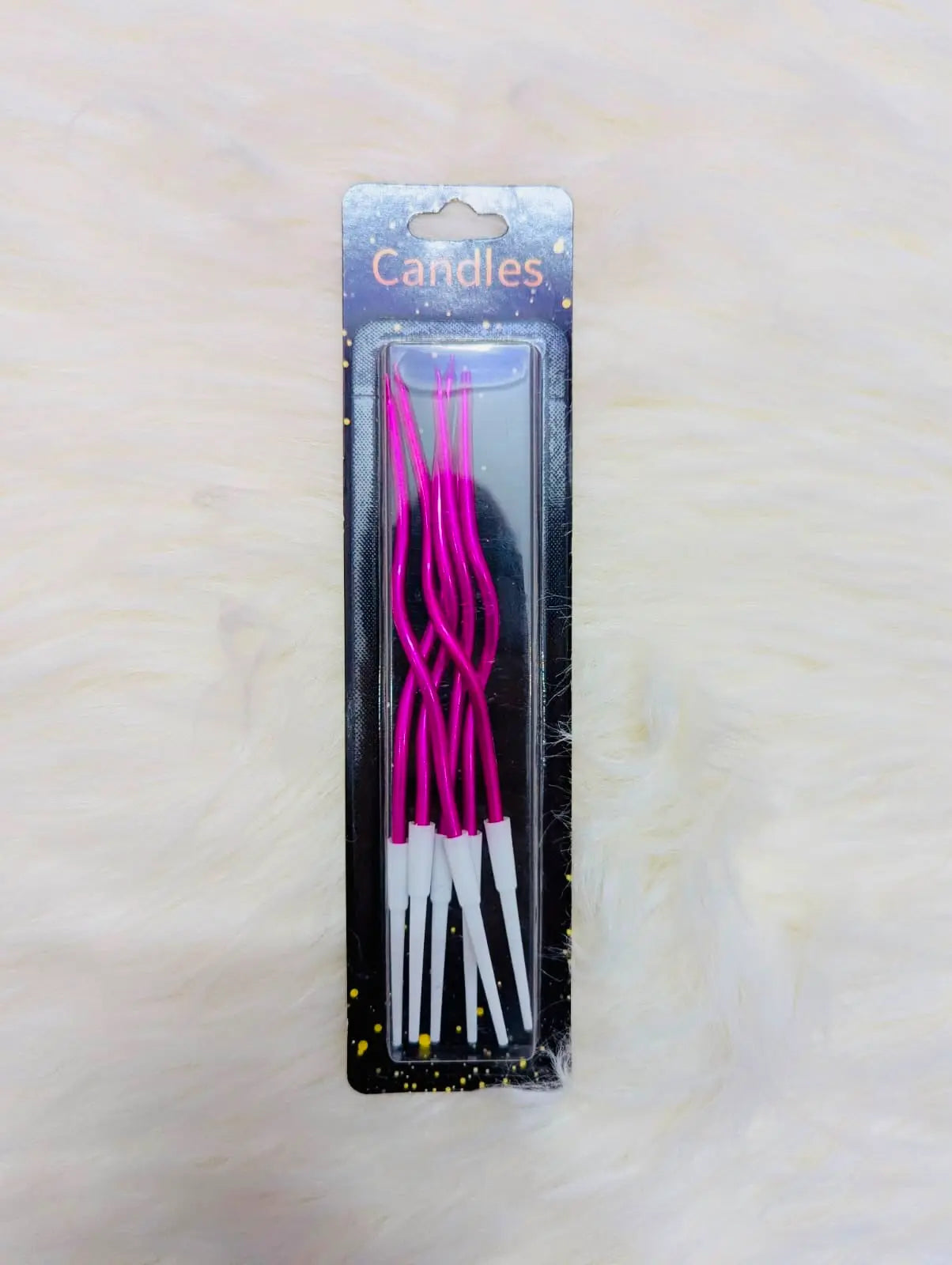 Double Shade Curve Candles – Pack of 6 Pieces