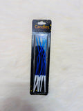 Blue Curve Birthday Cake Candles – Pack of 6 Pieces