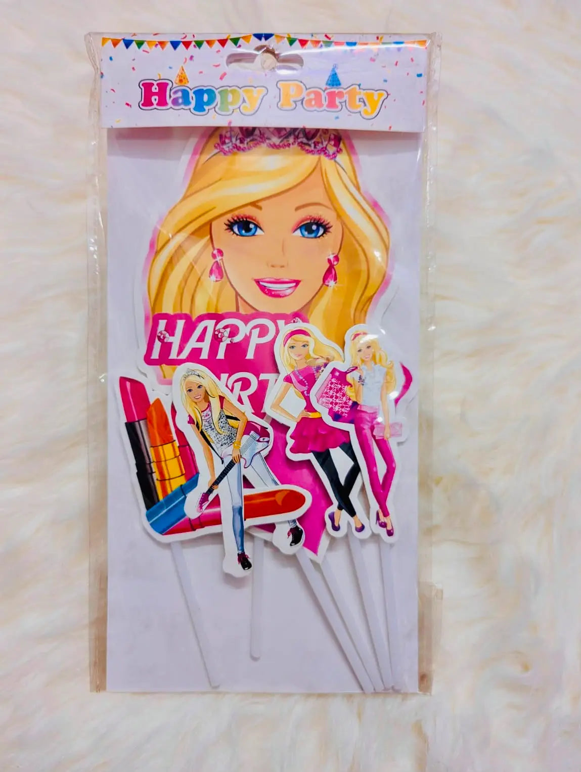 Barbie Makeup Theme Cake Topper | Birthday Cake Décor
