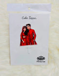 Couple Theme Cake Topper | Romantic Cake Decoration