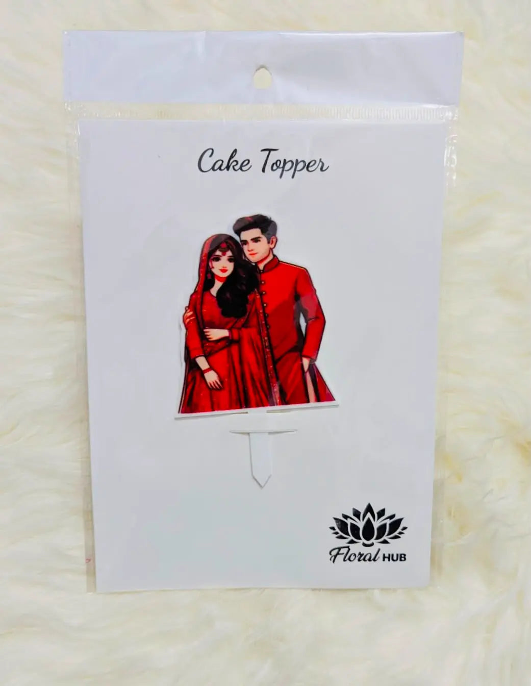 Couple Theme Cake Topper | Romantic Cake Decoration