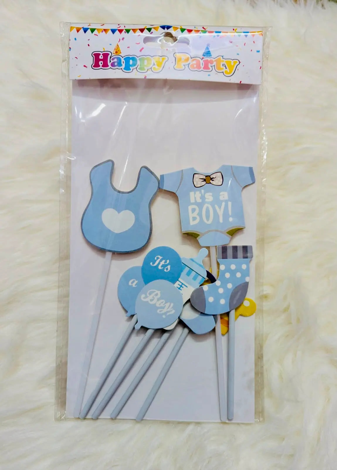 It’s A Boy Theme Character Cake Topper | Baby Shower Décor