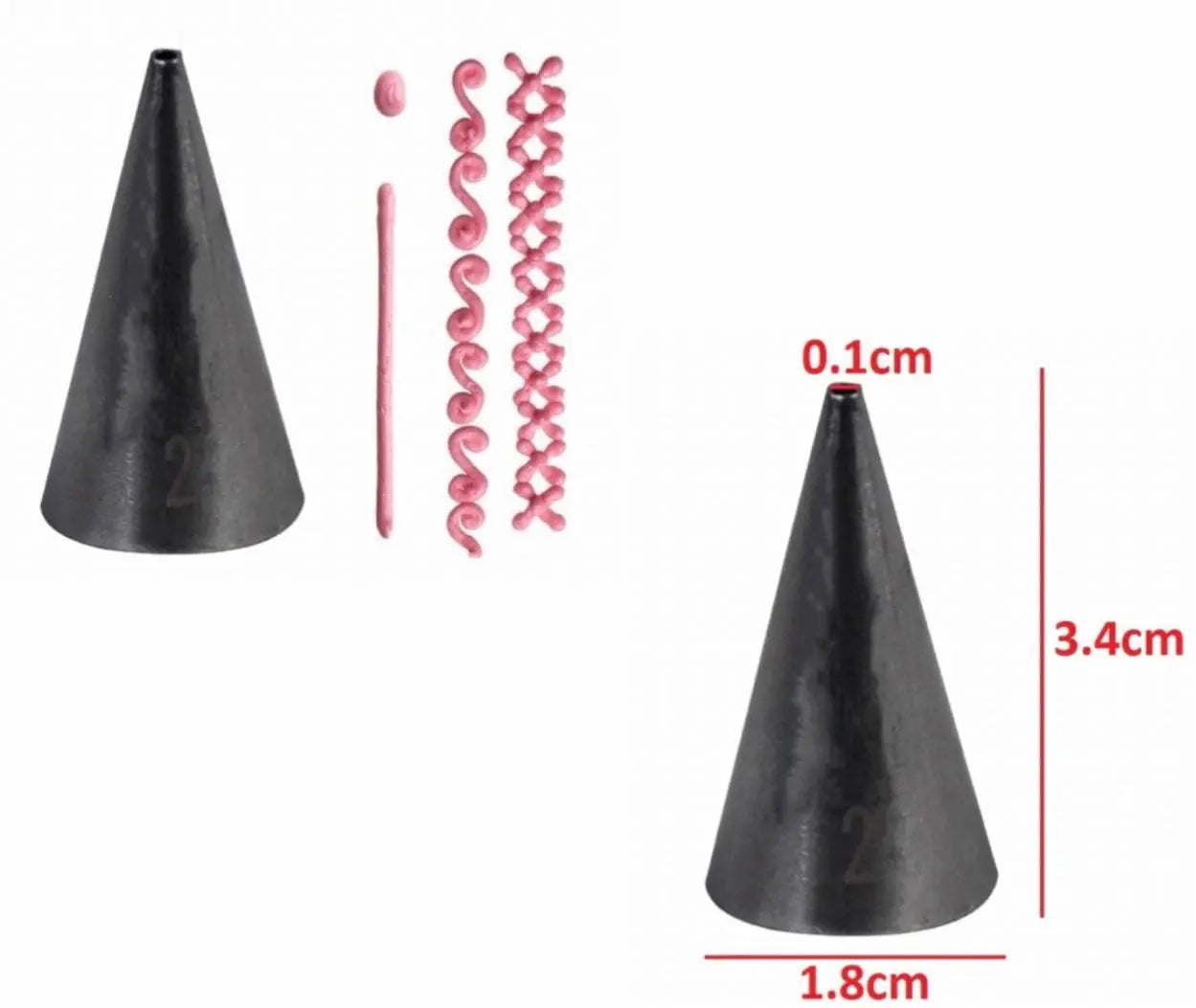 Cake Writing Nozzle | Icing & Piping Decoration Tool