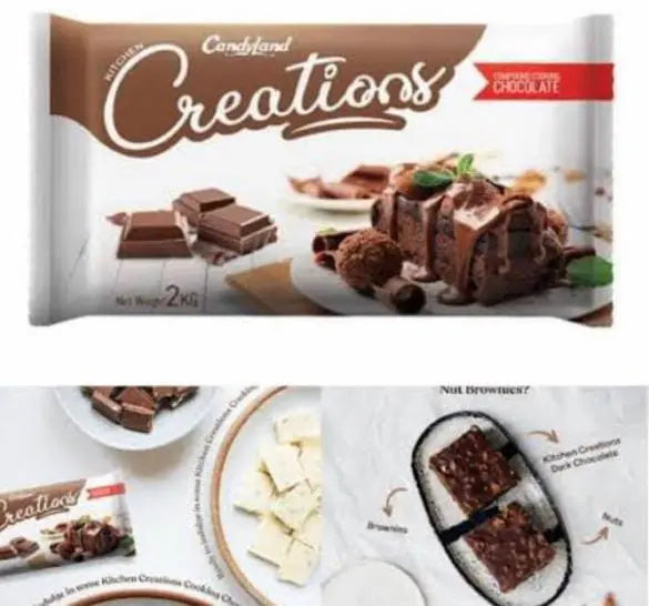 Candyland Creations Compound Chocolate 2kg Slab