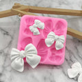 4-Cavity Bow Silicone Fondant Mould | Cake Decorating