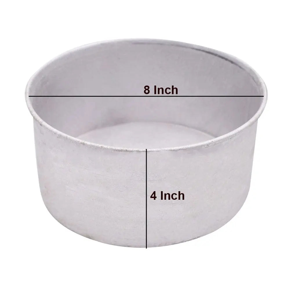 8x4 Inch High Cake Pan | Deep Round Baking Pan