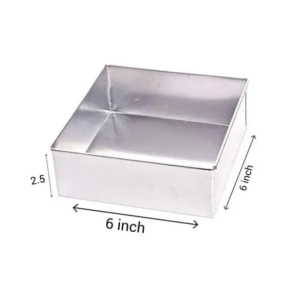 6x6 Inch Square Cake Pan | Baking Pan for Cakes