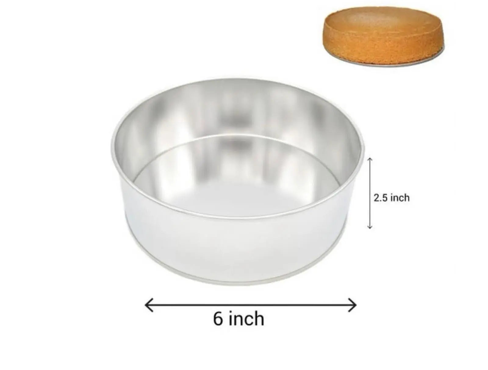6-Inch Round Cake Pan | Baking Pan for Cakes & Desserts