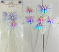 Imported White Wire Butterfly (6pcs) | Cake & Craft Decoration