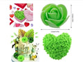 Green Mini Foamy Flowers Packet | Decorative Craft Flowers