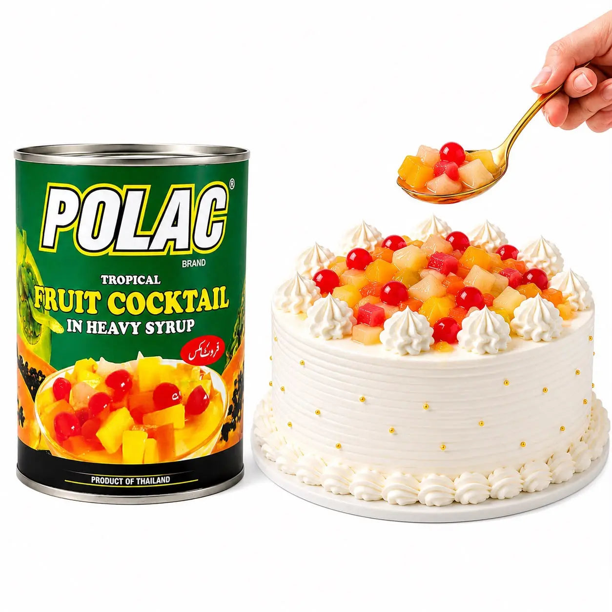 Polac Fruit Cocktail | Mixed Fruits in Syrup for Desserts