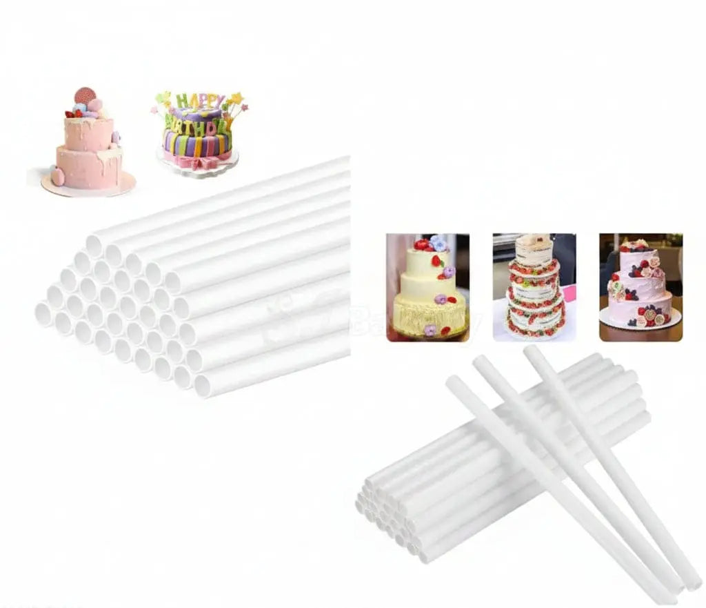 Plastic Cake Dowels Pack of 4 | Support Rods for Tiered Cakes