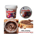 Switzella Chocolate Spread with Hazelnut 1.25KG Bucket | Premium Creamy Cocoa Spread for Desserts, Baking & Breakfast